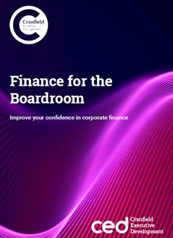Finance for the Boardroom brochure