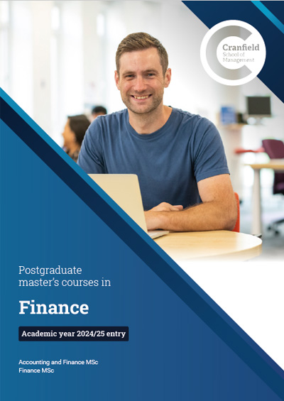 Finance Management MSc brochure