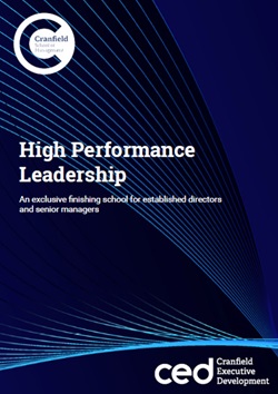 High Performance Leadership brochure