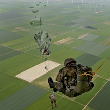 Military parachute jump