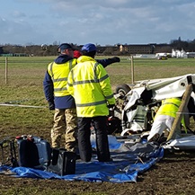 Accident investigation on airfield