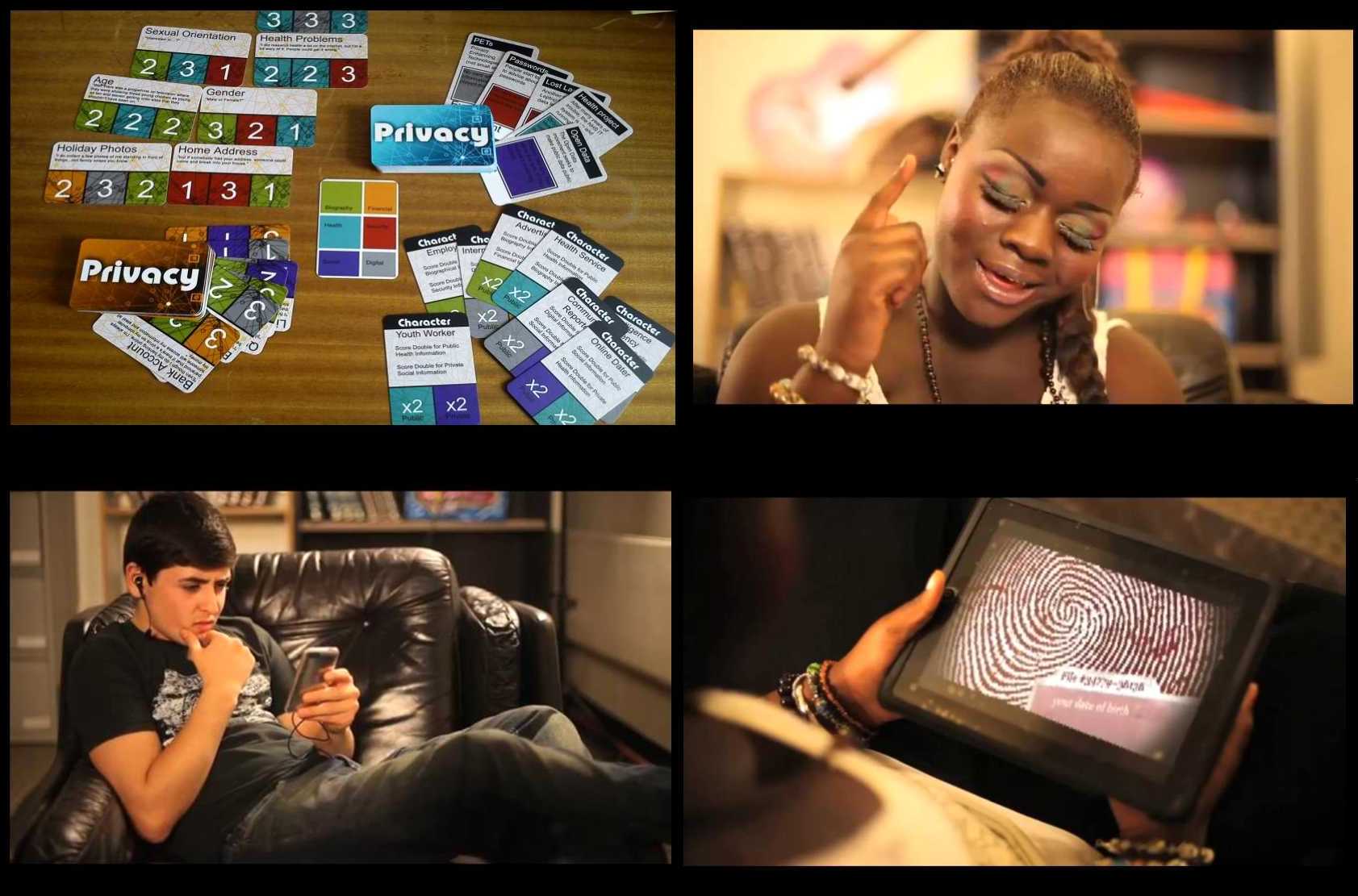 Collage of people browsing on different devices