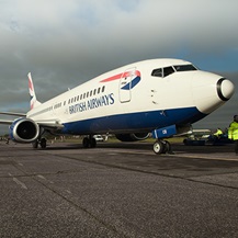 Boeing airplane British Airways