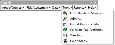 CatchIS Tools Menu
