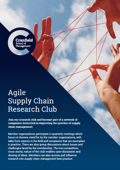 Agile Supply Chain Research Club Leaflet