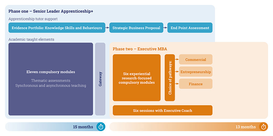 SLA+ Executive MBA structure