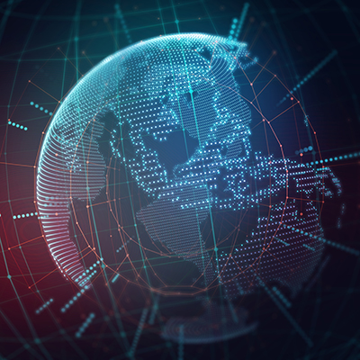 earth futuristic technology abstract background illustration