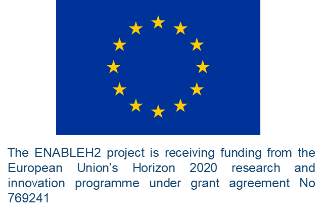 EU flag - The ENABLEH2 project is receiving funding from the European Union's Horizon 2020 research and innovation programme under grant agreement No 769241