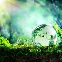 Globe environment concept image