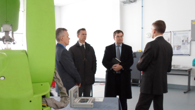 Local MPs visit AIRC robotics