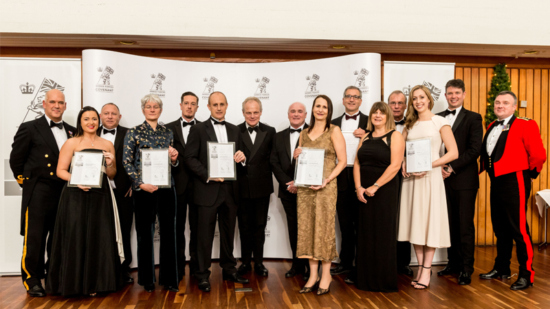 All winners of the Armed Forces Employer Recognition Scheme Silver award