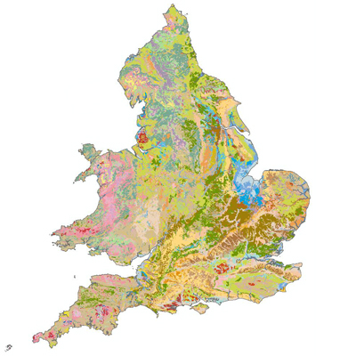 Soil map of England and Wales