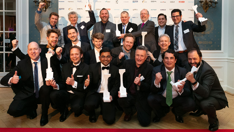 All winners at the Crystal Cabin Awards 2018