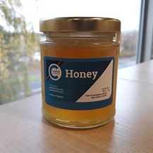 Completed jar of honey