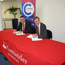 Sir Peter Gregson and Matt Hutnell signing the agreement