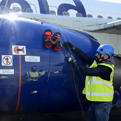Vortex Robot on Cranfield 737