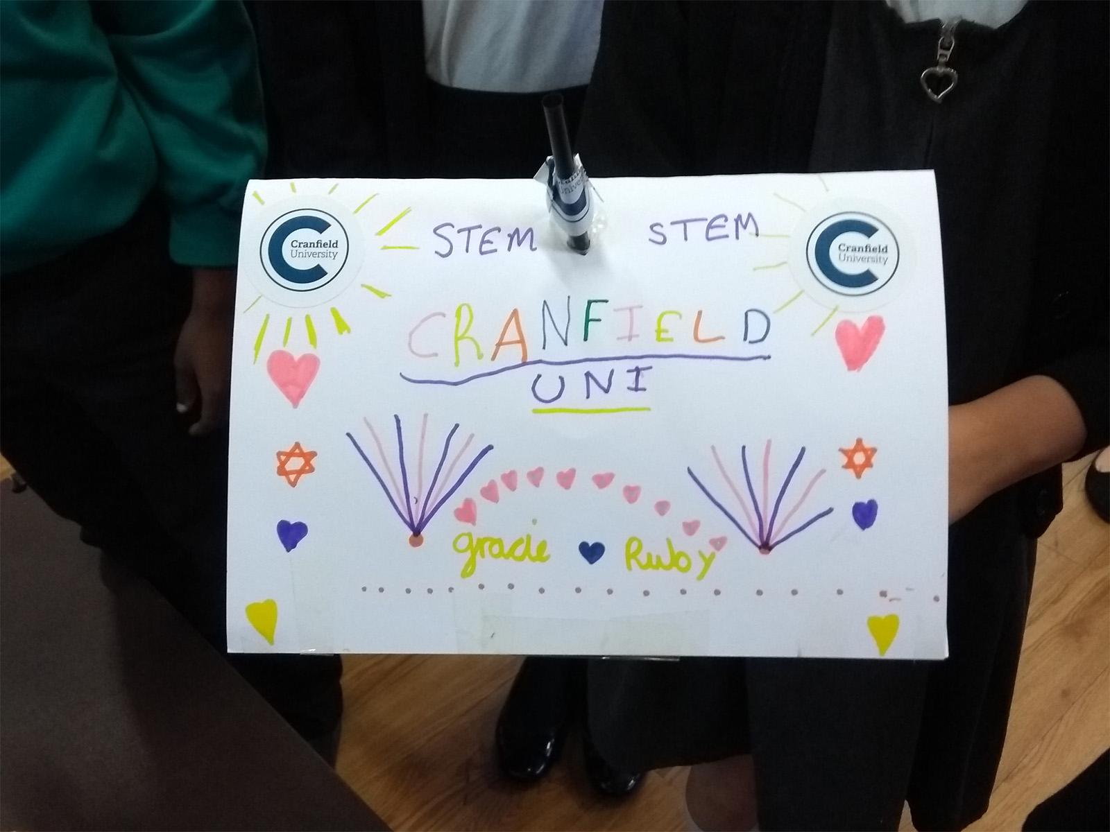 A plane wing designed by some of the Brooksward students