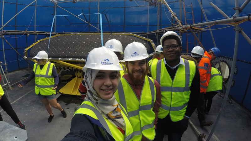 Three of the team with the mWave