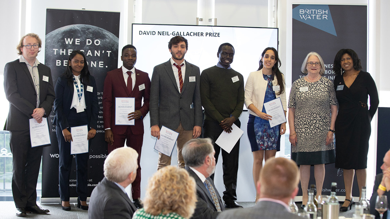 The winners of the David Neil-Gallacher award receiving their prize