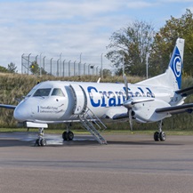 External plane with branding