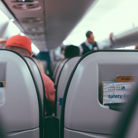 internal aeroplane cabin seats