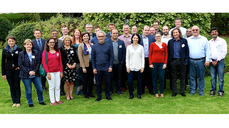 Group photograph showing Atos participants on the Cranfield Executive Development Programme Management Masterclass