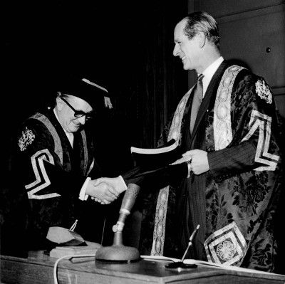 HRH, the Duke of Edinburgh receiving his Honorary Degree in 1969