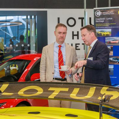 Industry Minister, Chris McDonald MP, with Professor James Brighton