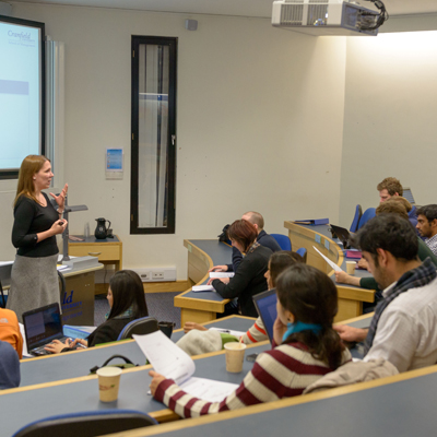 Students in a lecture room