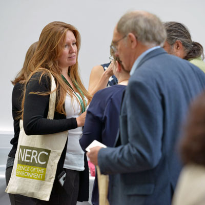Networking at an exhibition