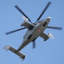 The X3 demonstrator, a prototype of the compound rotorcraft, shown at ILA Berlin Air Show 2012