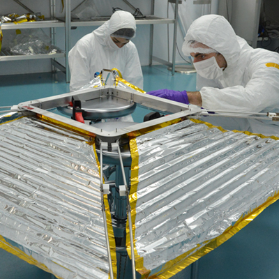 Students in clean room