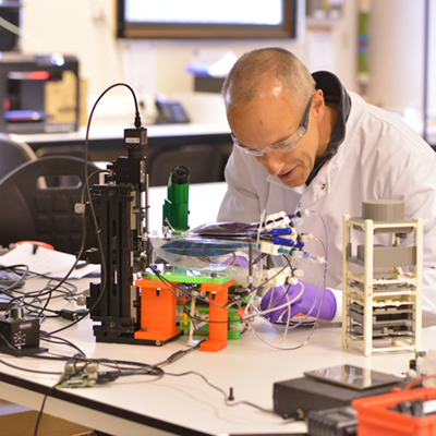 Working in Cubesat lab