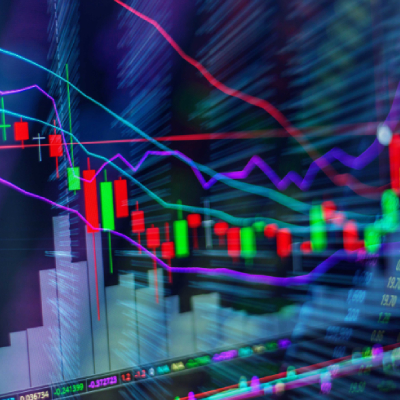 Data charts abstract image