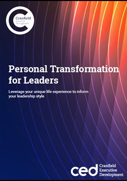 Personal Transformation for Leaders Brochure