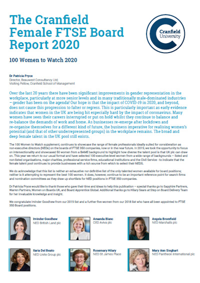 100 Women to Watch 2020