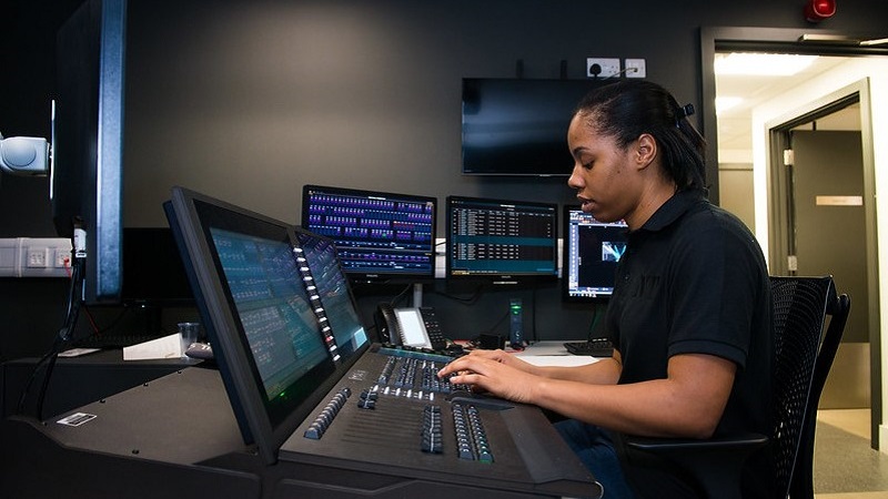 This picture of an engineering technician is from the new image library